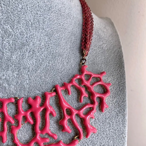 SOLD 🌸 Amrita Singh Faux Coral Branch Necklace - Boho - Amrita Singh Reworked - Picture 3 of 7